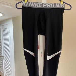 Size s Nike Pro Dri-FIT Men's Tights 3/4 Length black Training